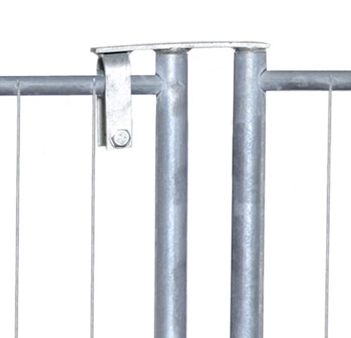 Metallisches Drehgelenk an Zaun