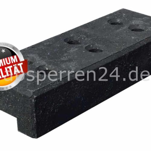 Kunststofffuss aus PVC in schwarz