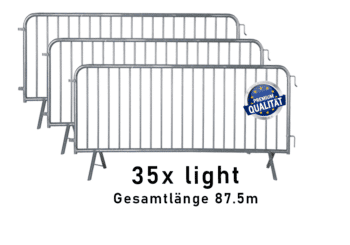 Paket Absperrgitter light | Mannheimer Gitter | Mannesmanngitter