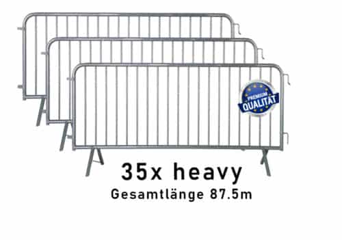 Paket Absperrgitter heavy | Mannheimer Gitter | Mannesmanngitter