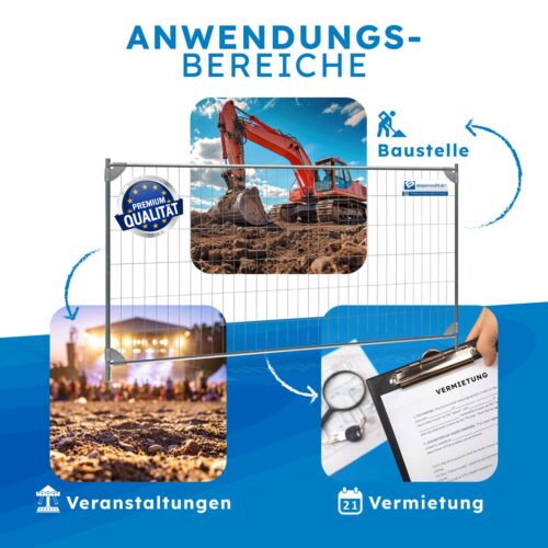 Bauzaun classic 2 mit Eckverstärkung 13 Anwendung classic 2 mit Eckverstärkung