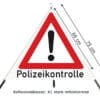 faltsignal gefahrenstelle Z101 R1 60 cm Polizeikontrolle | Nissen