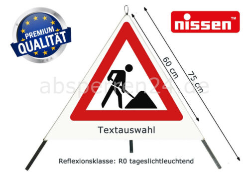 Faltsignal R0 60cm Baustelle