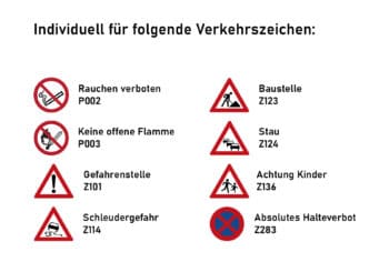 Faltsignal TrioSign Individual Verkehrszeichen | Nissen