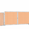Holzbauzauntor geschlossen