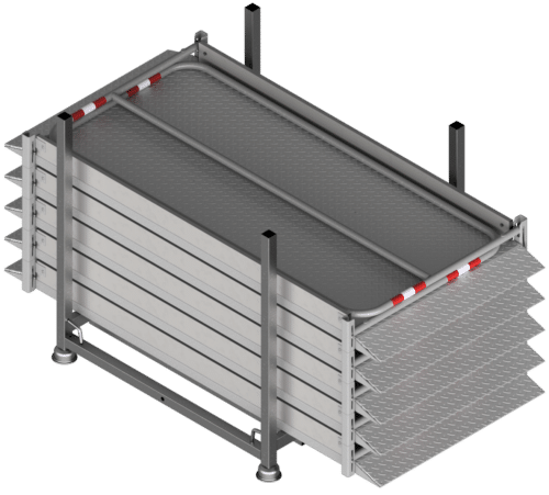 Set Grabenbrücke aus Stahl / Aluminium