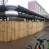 Holzbauzaun mit Massivholz Platten Set