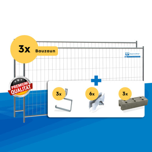 Bauzaun Dreieck für Werbung