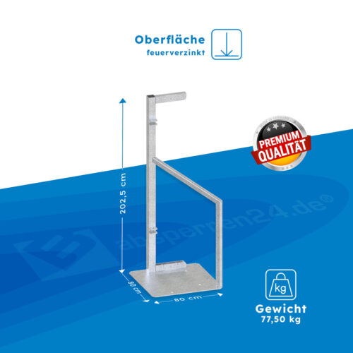 Torpfosten für Holzbauzauntor