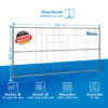 Mobilzaun / Bauzaun Element classic 3