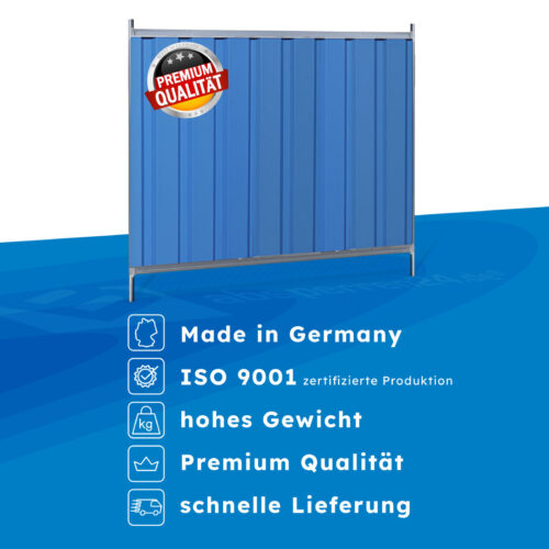 Blauer Zaun mit Premium Qualität