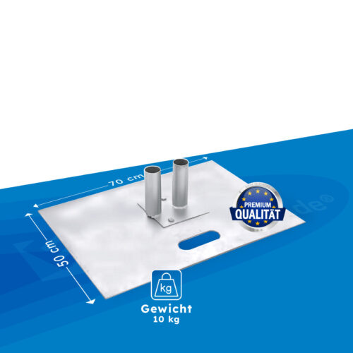 Mobilzaunplatte für Bauzaun