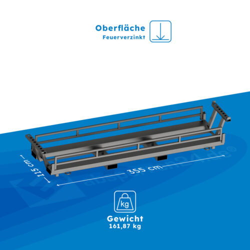 Twin Transpportpalette Abmessung