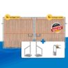 zweiflügeliges Holzbauzauntor für Holzbauzaun