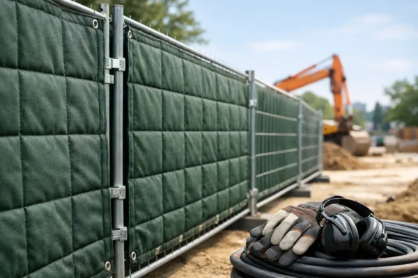 Lärmschutzmatten für Bauzaun richtig wählen