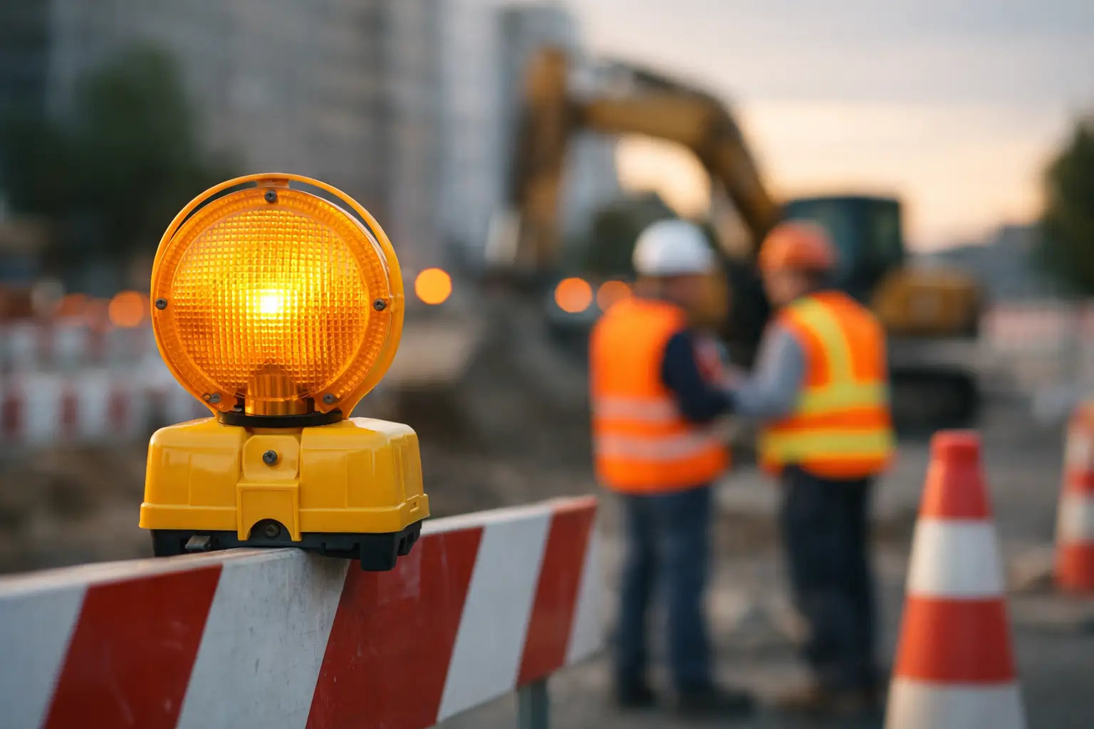 Warnleuchten Baustelle Vorschriften richtig umsetzen